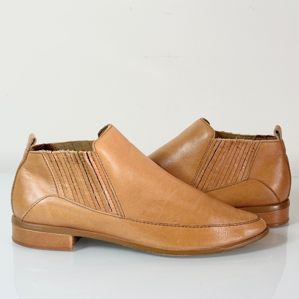 Kelsi Dagger Brooklyn Ankle Boots 10 Tan Leather